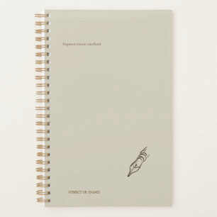 Bec de plume vintage - Bibliothèque minimaliste d'