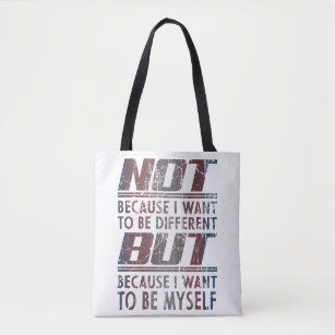 because i want to be myself - Transgender Pride   Tasche