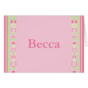 Becca Modern Circle Name Card