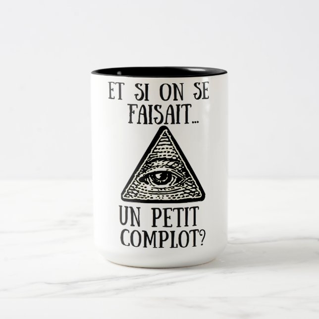 Becher 444 ml kleine Verschwörung Zweifarbige Tasse (Mittel)