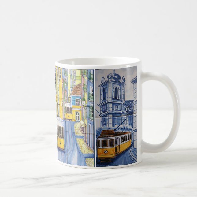 Becher azulejos Lissabon Kaffeetasse (Rechts)