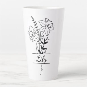 Becher Blumenstrauß Milchtasse