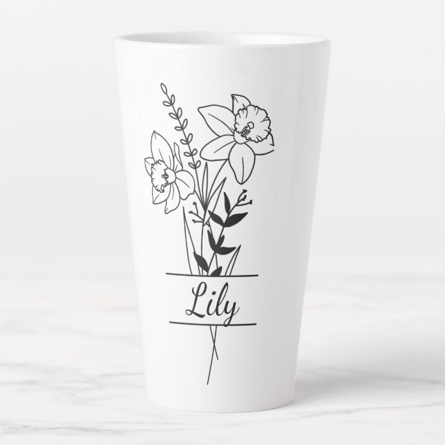 Becher Blumenstrauß Milchtasse (Vorderseite)