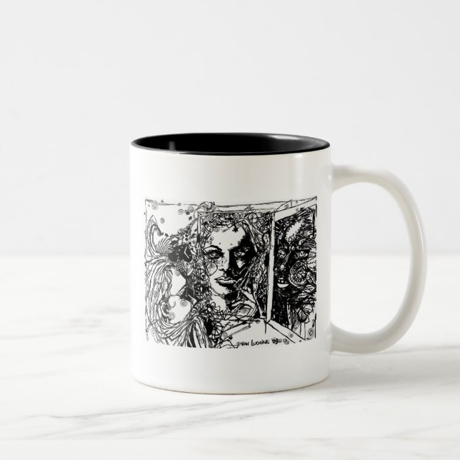 Becher die Jugendliche und die Zeit Zweifarbige Tasse (Rechts)
