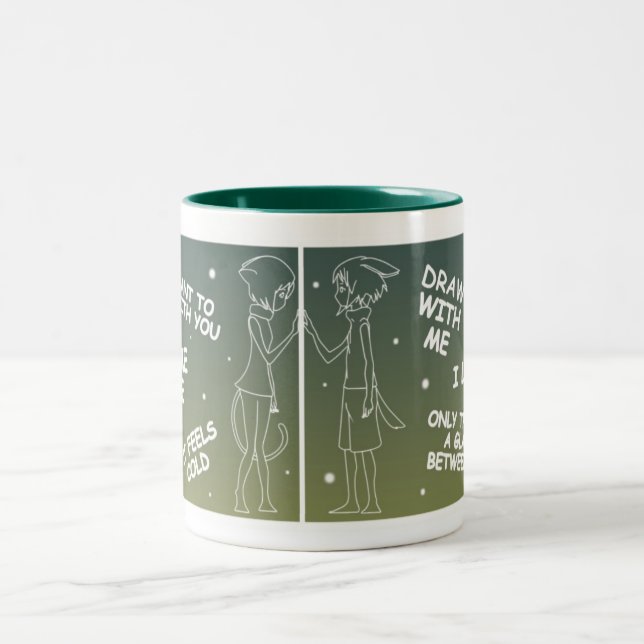 Becher Draw With Ich Zweifarbige Tasse (Mittel)