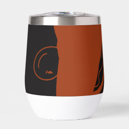 Becher für Wein mit haarigem Muppet-Elfen