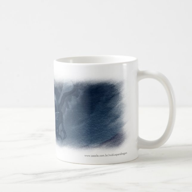 Becher Geflügelter Drache Kaffeetasse (Rechts)