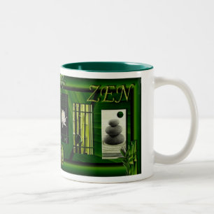 Becher häuft EINSTELLUNGSZEN Zweifarbige Tasse