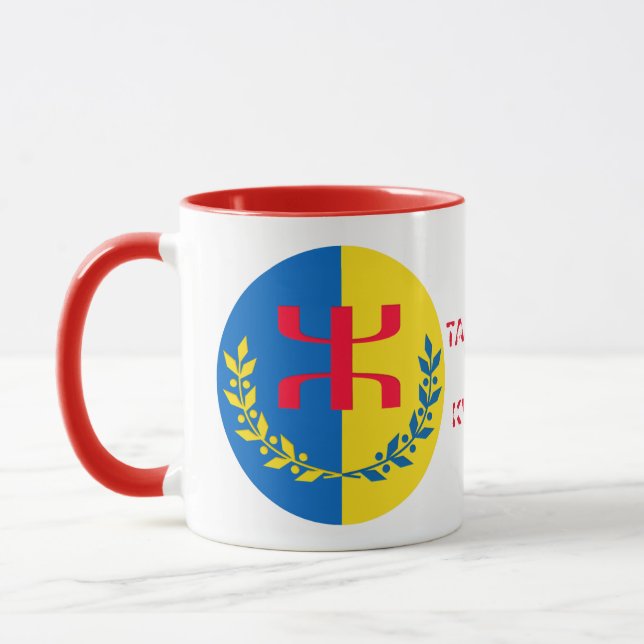 Becher häuft kabylische Fahne Tasse (Links)