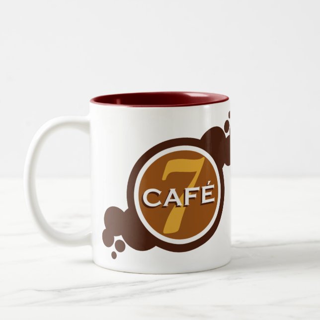 Becher Kaffee 7 Zweifarbige Tasse (Links)