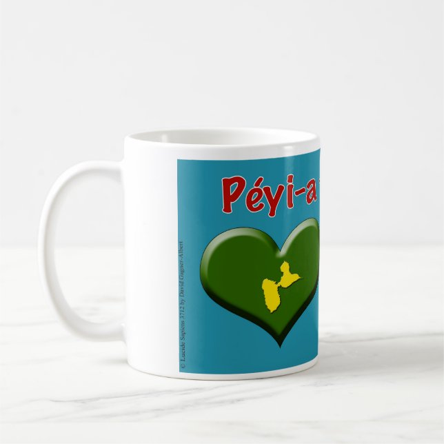Becher: Land von Guadeloupe Kaffeetasse (Links)
