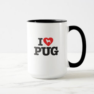 Becher Love Pug Tasse