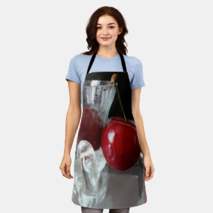 Becher mit Kirschen Schürze