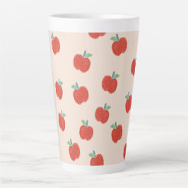 Becher mit kleinen roten Äpfeln Milchtasse