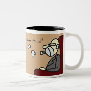 Becher Ödipuskomplex Sohn des Freud Zweifarbige Tasse