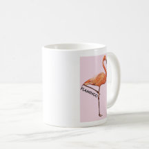 Becher rosa Flamingo