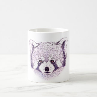Becher rostroter Panda Kaffeetasse