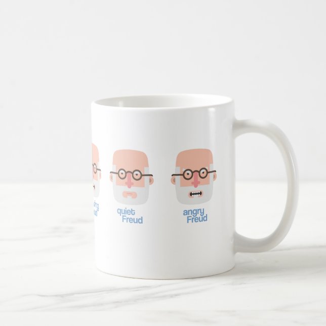 Becher Smoking, quiet, and Angry Freud Kaffeetasse (Rechts)
