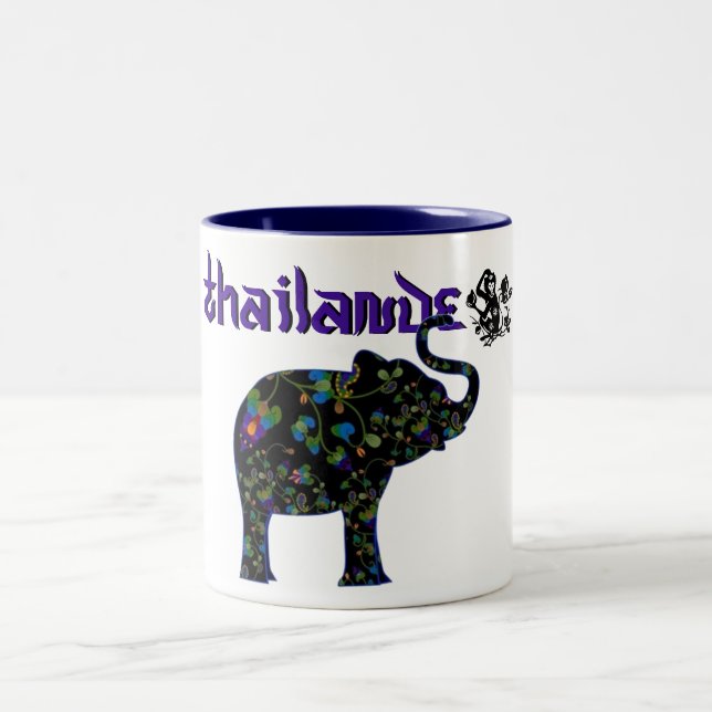 Becher Thailand 2 Zweifarbige Tasse (Mittel)