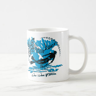 Becher weiß Tauchhaifisch Kaffeetasse