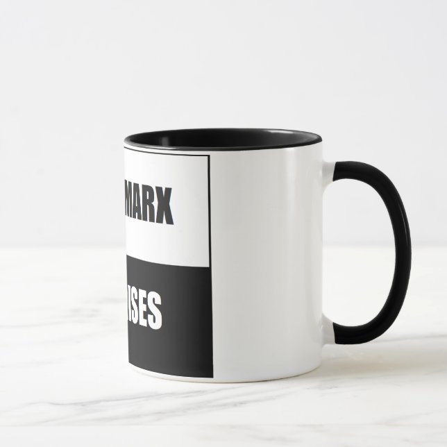 Becher weniger Marx mehr mises Tasse (Rechts)