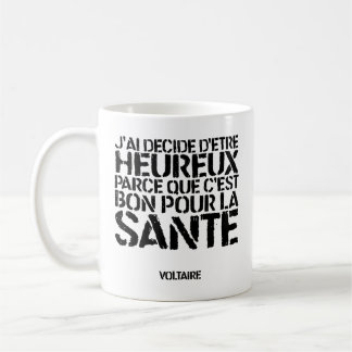 BECHER: Zitat - Voltaire Kaffeetasse