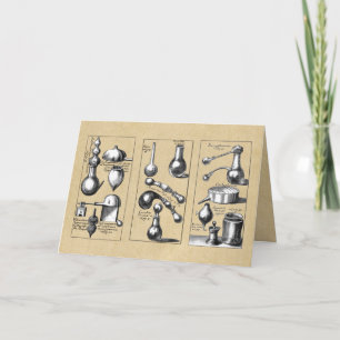 Béchers et outils en verre de laboratoire Carte de