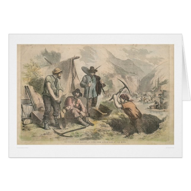 Bêcheurs d'or de la Californie (2525A) (Devant horizontal)