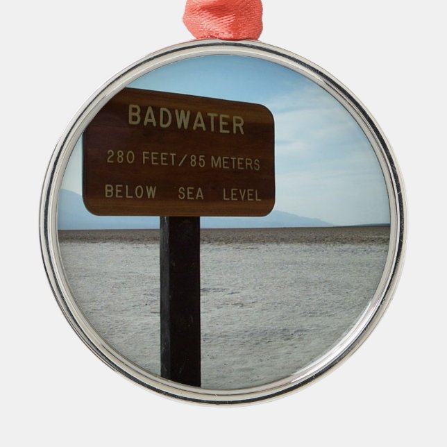 Becken, Nationalpark Death Valley Ornament Aus Metall (Vorne)
