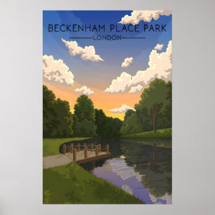Beckenham Place Park London Reiseplakat Poster