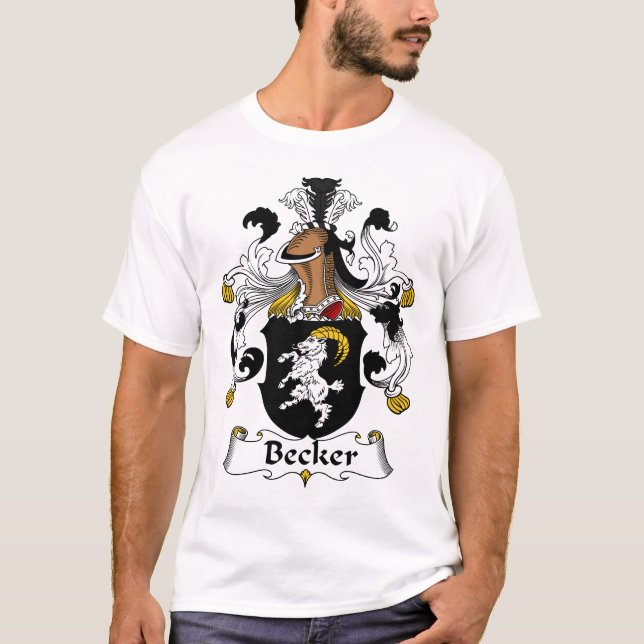 Becker-Familie, deutsches Wappen T-Shirt (Vorderseite)