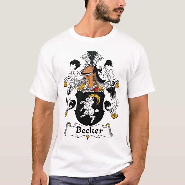 Becker-Familienwappen T-Shirt (Vorderseite)