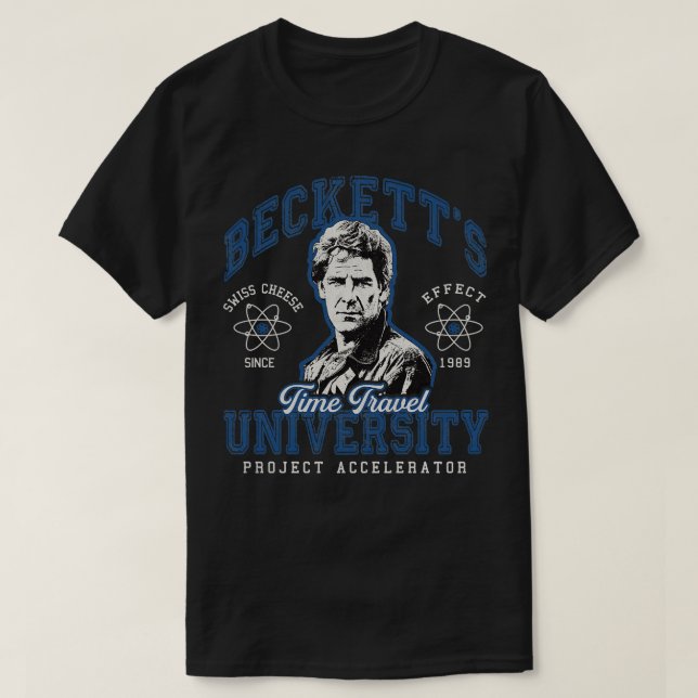 Becketts Time Travel University T-Shirt (Design vorne)