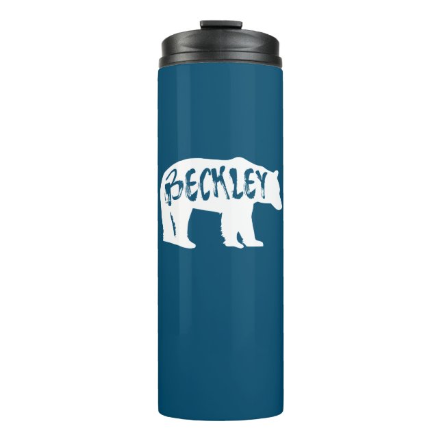 Beckley West Virginia Bear Thermosbecher (Vorderseite)