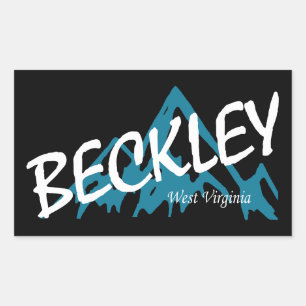 Beckley West Virginia Berge Rechteckiger Aufkleber