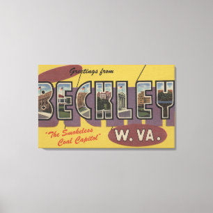 Beckley, West Virginia - Große Briefszenen Leinwanddruck