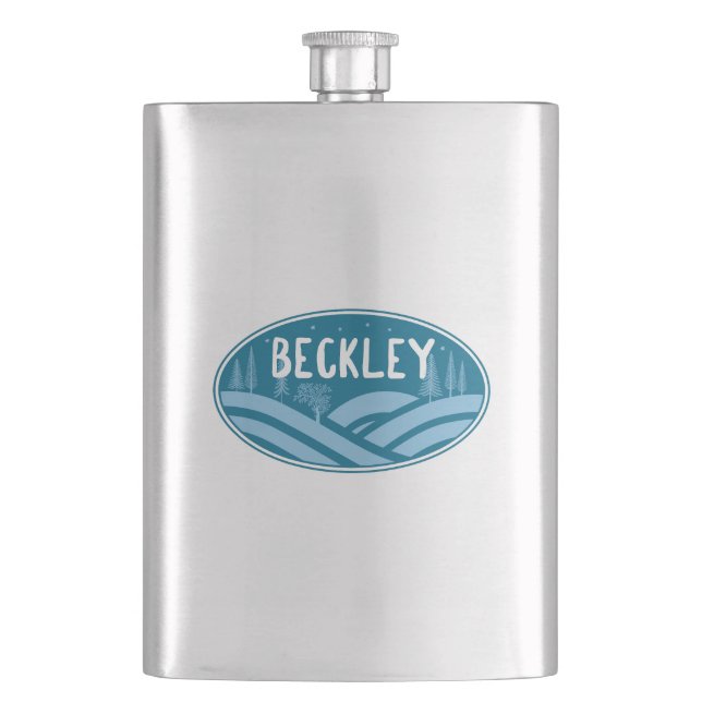 Beckley West Virginia Outdoor Flachmann (Vorderseite)