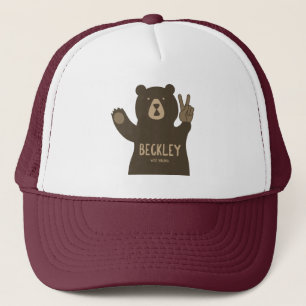 Beckley West Virginia Peace Bear Truckerkappe