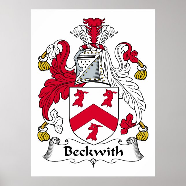 Beckwith Familienwappen Poster (Vorne)