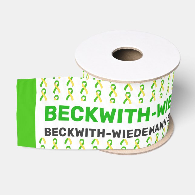 Beckwith-Wiedemann Syndrom Sensibilisierungsmuster Ripsband (Spule)