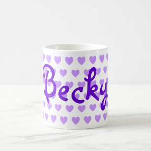 Becky in Lila Kaffeetasse