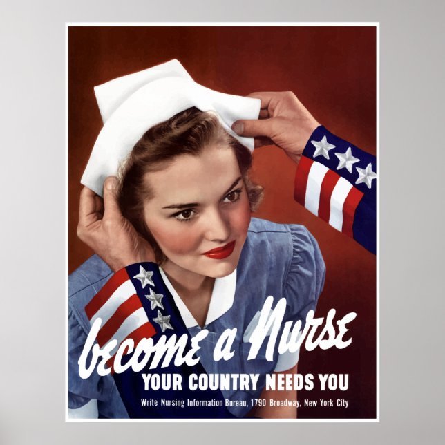 Become A Nurse -- Border Poster (Vorne)