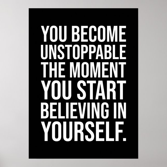 Become Unstoppable Poster (Vorne)