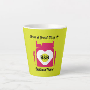 Bed and Breakfast Geschenke und Werbeaktion Kaffee Milchtasse