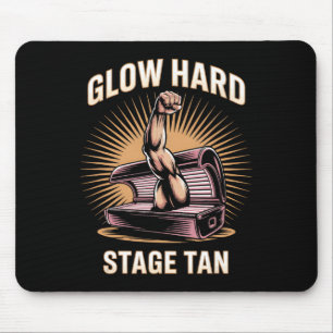 Bed Glow Hard Wettkämpfer Fitness Fans Tan Mousepad
