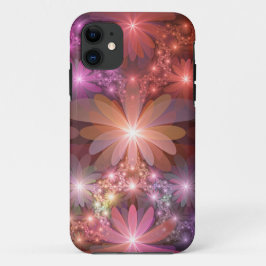 Bed of Blume farbenfrohe Shiny Abstrakte Fraktal K Case-Mate iPhone Hülle