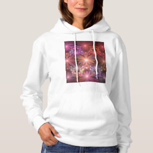 Bed of Blume farbenfrohe Shiny Abstrakte Fraktal K Hoodie