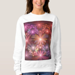 Bed of Blume farbenfrohe Shiny Abstrakte Fraktal K Sweatshirt