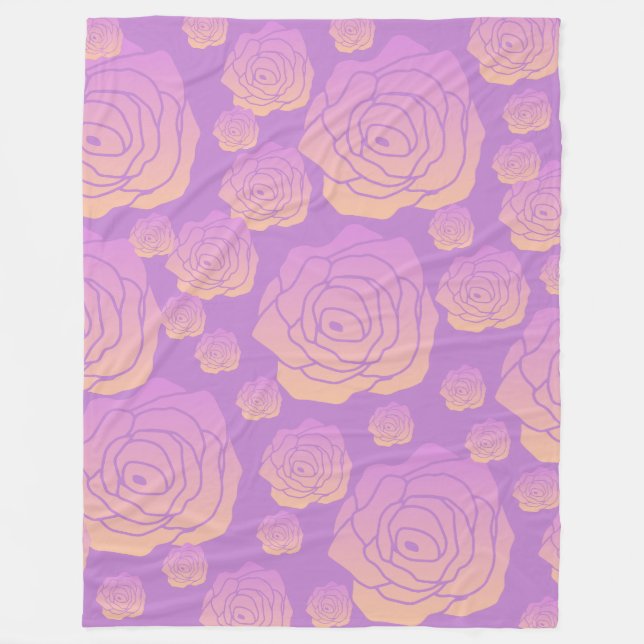 Bed of Rose Fleecedecke (Vorderseite)