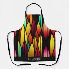 Bed Stached Glass cattails Mosaik Muster Schürze